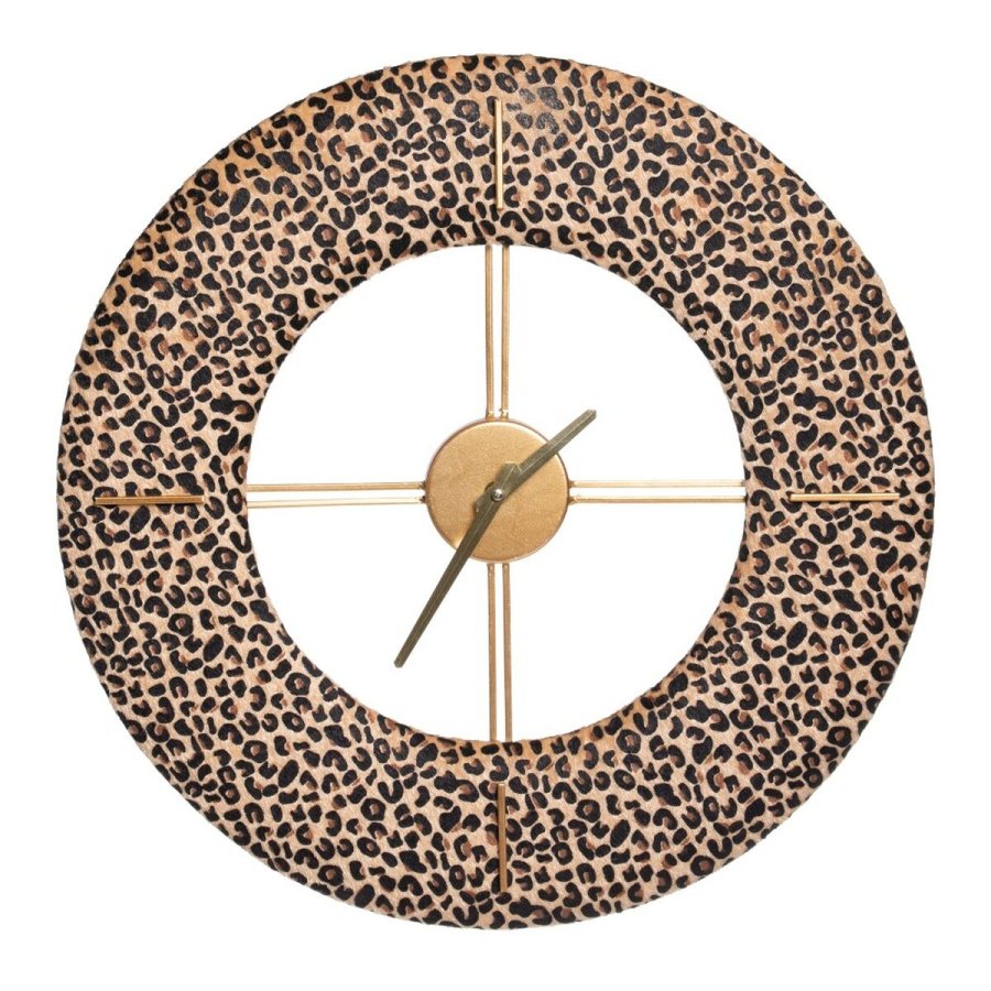 Vgur 48 x 3,5 x 48 cm Syntetisk stof Metal Leopard #1