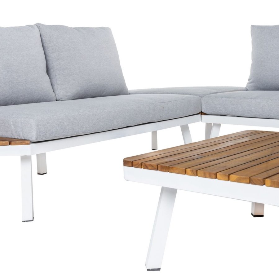 Havesofa Saskia Hvid Tr� Aluminium 260 x 70 x 70 cm #3