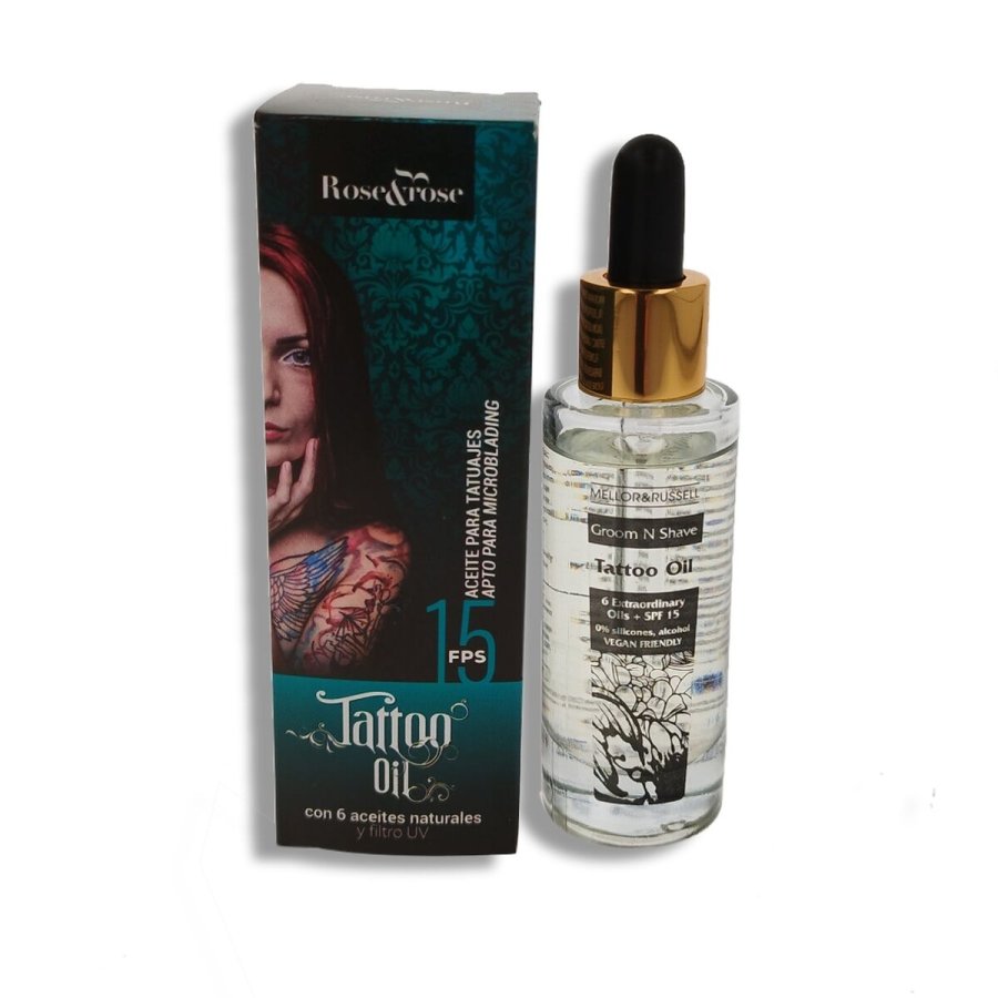 Kropsolie Rose & Rose 30 ml Spf 15 Tatoveringer #1