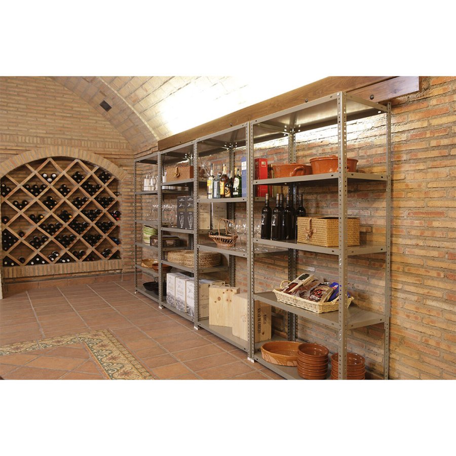 Hylder Simon Rack Comfort Plus 5/500 200 x 100 x 50 cm Natur Metal 5 Hylder 100 kg #3