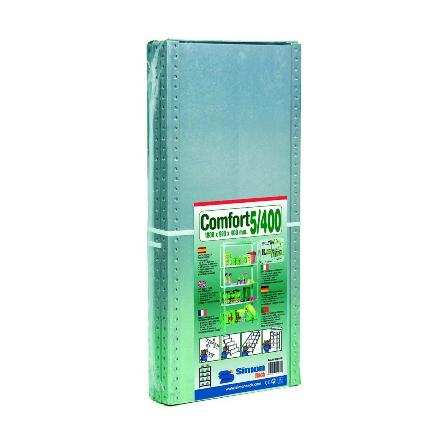 Hylder Simon Rack Comfort 5/400 Metal 5 Hylder 500 kg (180 x 90 x 40 cm) #7