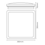 LED-loftlampe EDM 32541 F 18 W 1820 Lm Firkantet Overflade (4000 K) #4