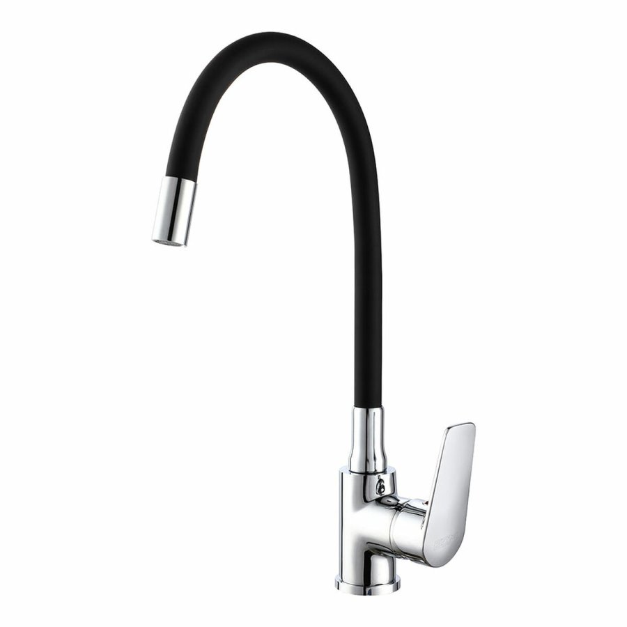 Hane med blandingsbatteri EDM 01155 Baiona Sort Kobber Zink Fleksibel Kkken #1