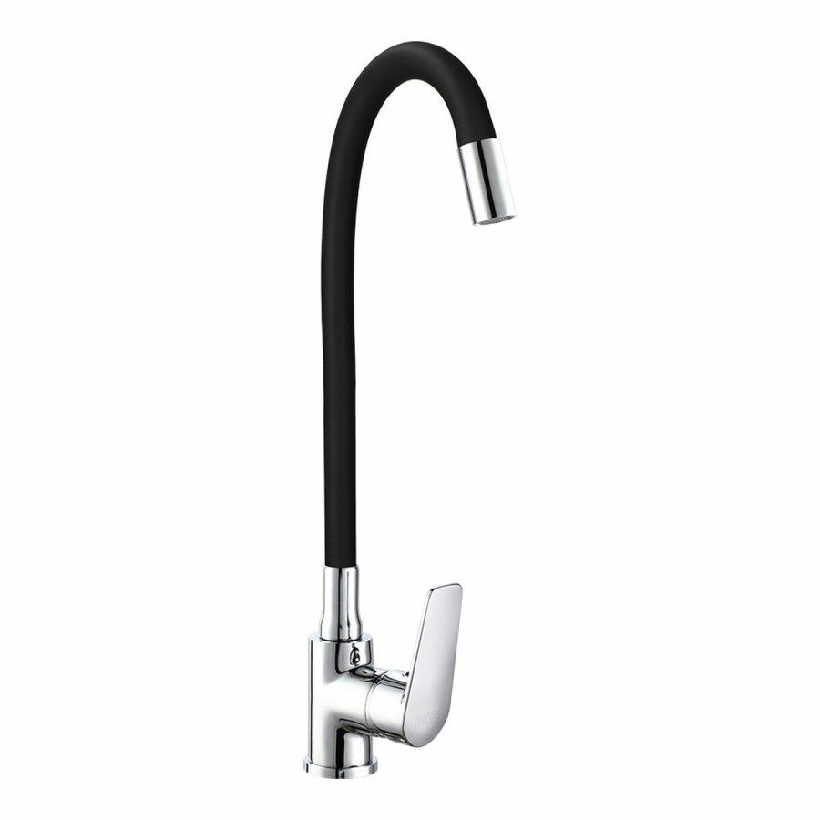 Hane med blandingsbatteri EDM 01155 Baiona Sort Kobber Zink Fleksibel Kkken #2