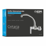 Hane med blandingsbatteri EDM 01195 Getaria Slvfarvet Rustfrit stl Kobber Zink Vask #3
