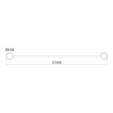 Hndkldestativ EDM 01380 Slvfarvet Rustfrit stl  3,81 x 57,24 cm #5