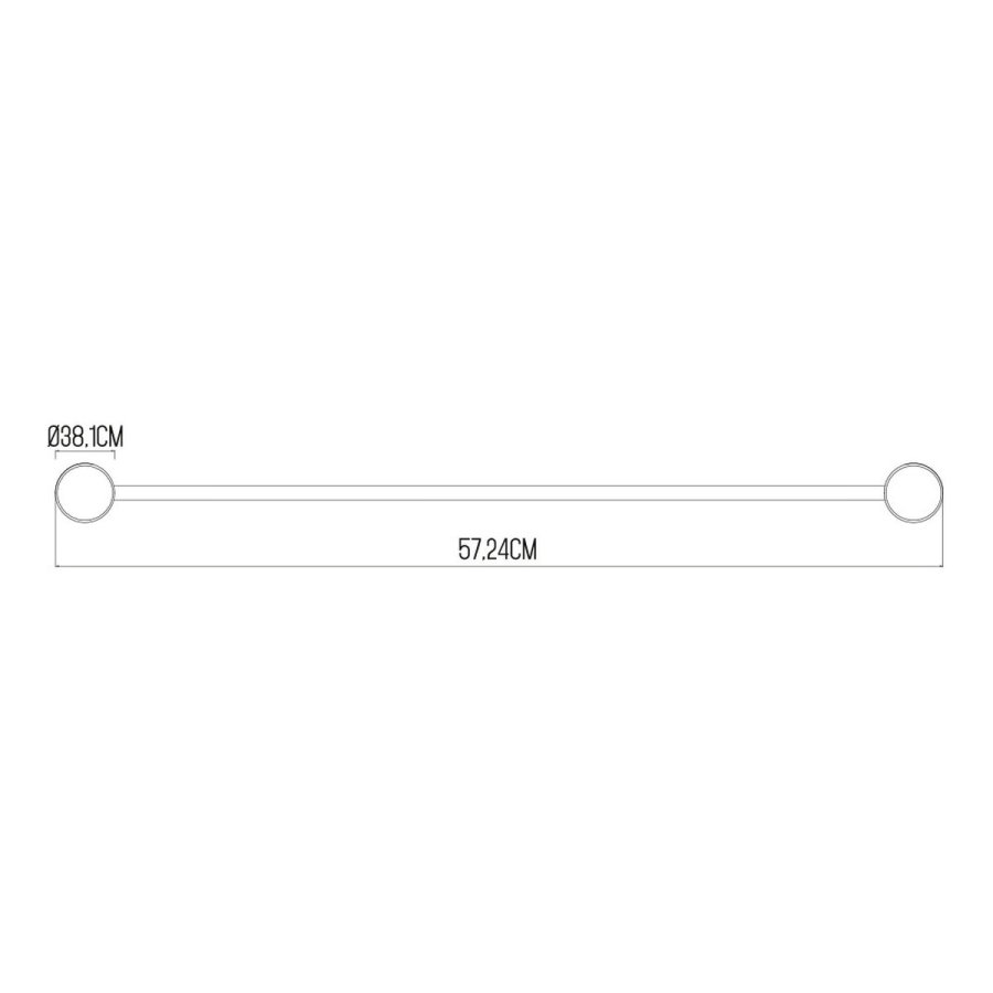 Hndkldestativ EDM 01380 Slvfarvet Rustfrit stl  3,81 x 57,24 cm #5