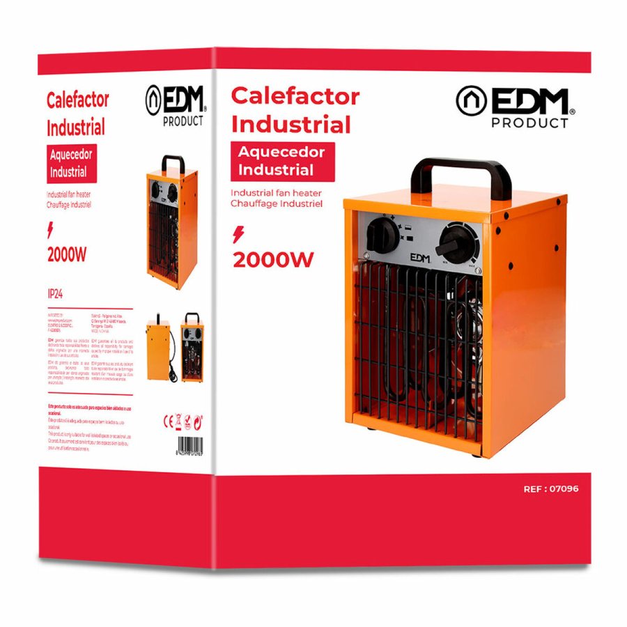 Industrielt varmelegeme EDM 07096 Industry Series Orange 2000 W #5
