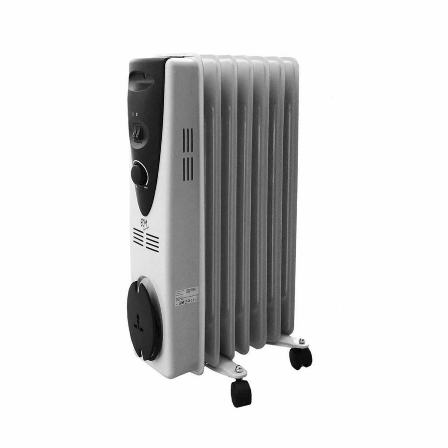 Olieradiator (7 kamre) EDM 07121 Hvid 1500 W #1