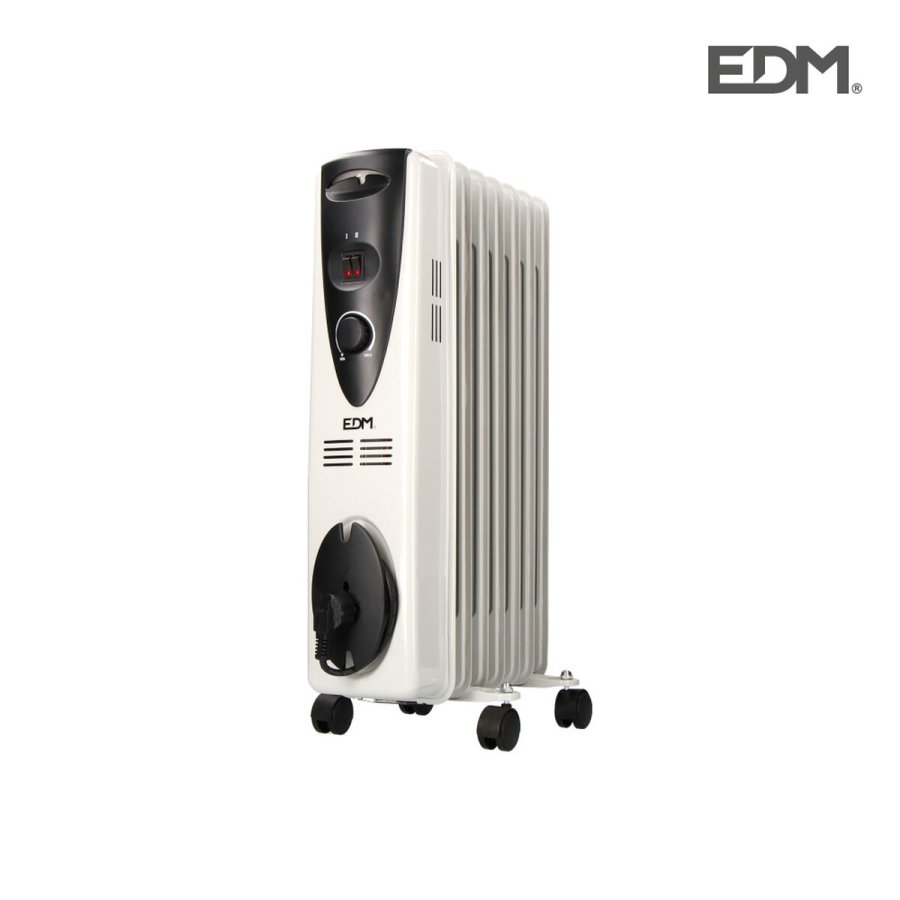 Olieradiator (7 kamre) EDM 07121 Hvid 1500 W #5
