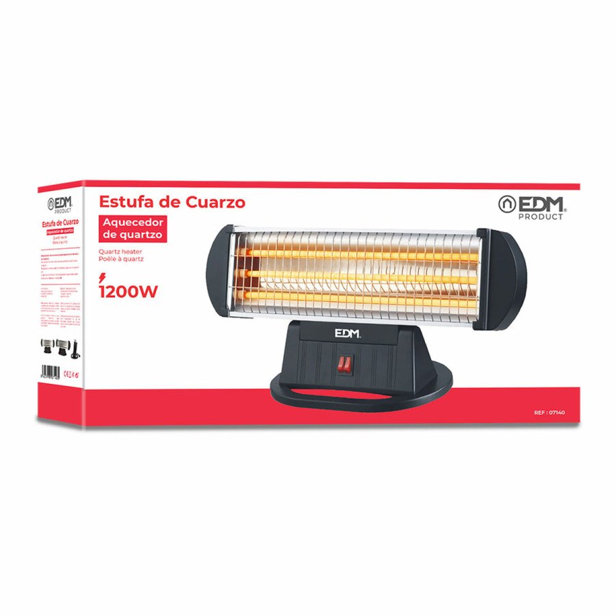 Kvartsradiator EDM 07140 07140 Sort 1200 W #9