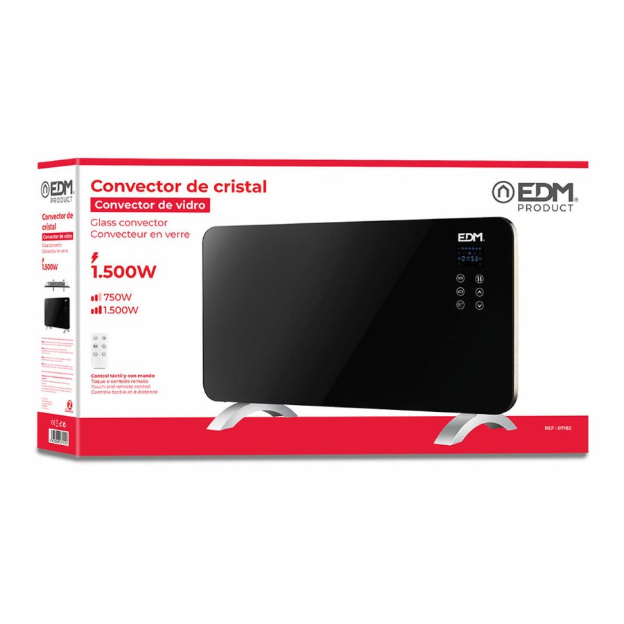 Digitalt varmeapparat EDM 07182 07182 Sort 1500 W #9