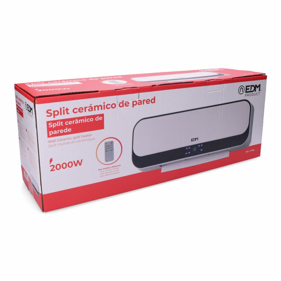 Vgkeramisk Dobbeltvarmeapparat EDM 07188 1000 - 2000 W #4