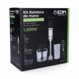Hndblender EDM 07648 Sort Slvfarvet #2
