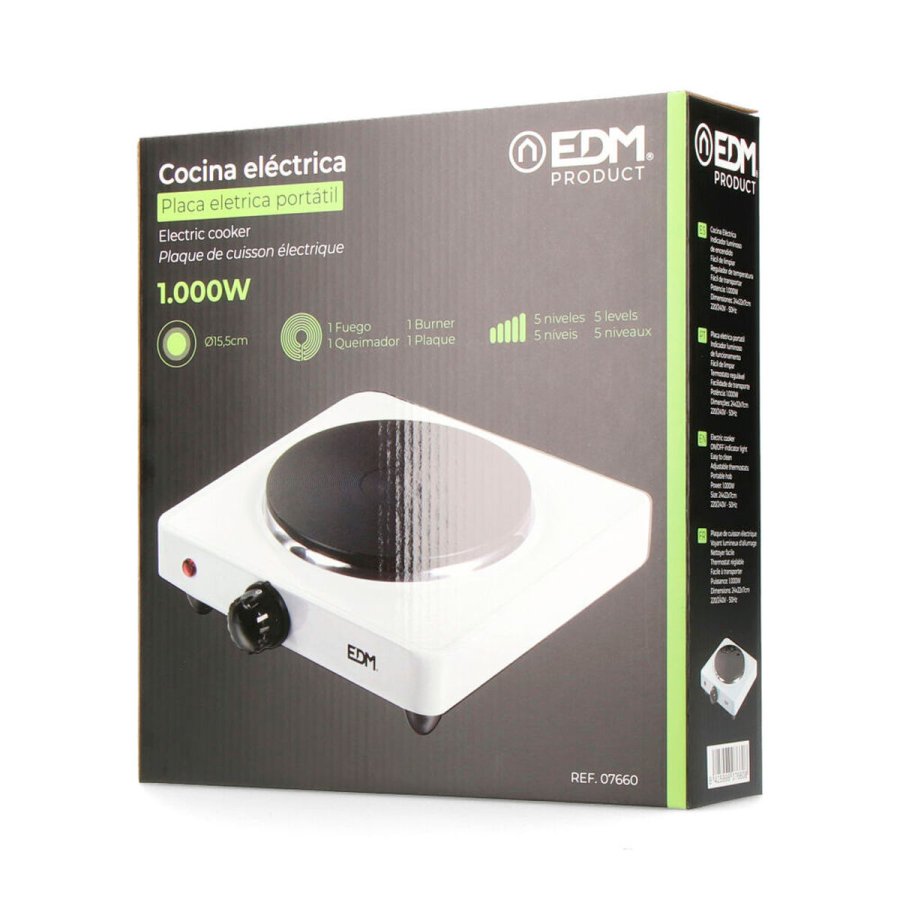 Camping komfur EDM 07660 1000 W #5