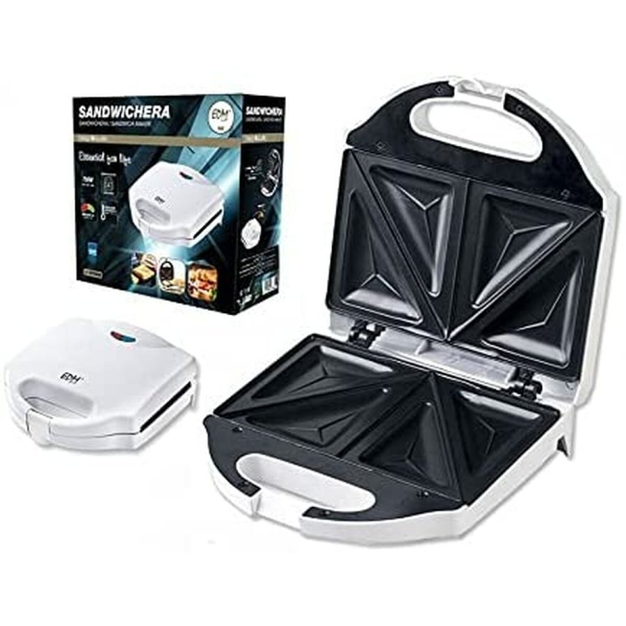 Sandwich Maker EDM 07666 Hvid 750 W #2