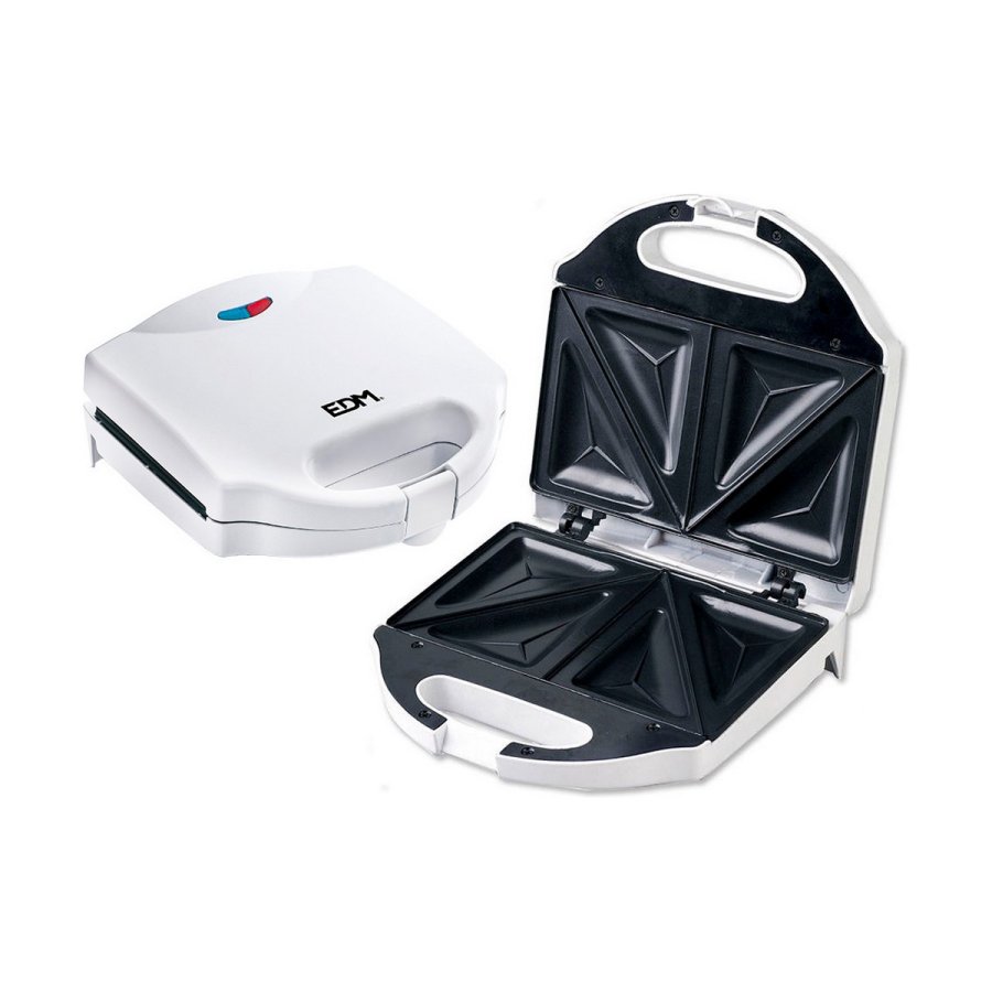 Sandwich Maker EDM 07666 Hvid 750 W #1