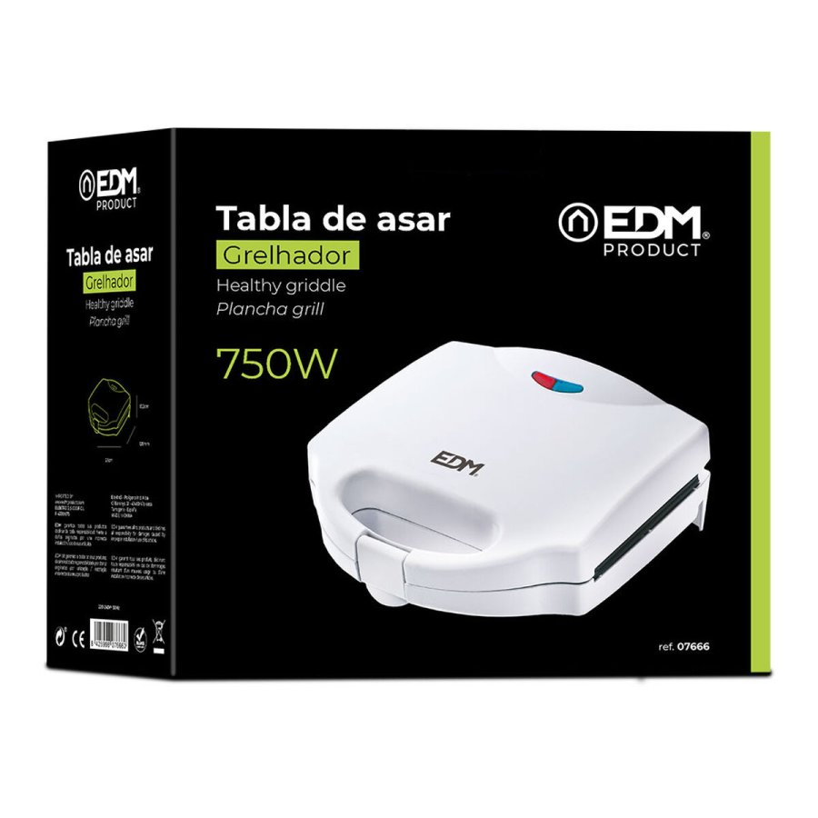 Sandwich Maker EDM 07666 Hvid 750 W #4
