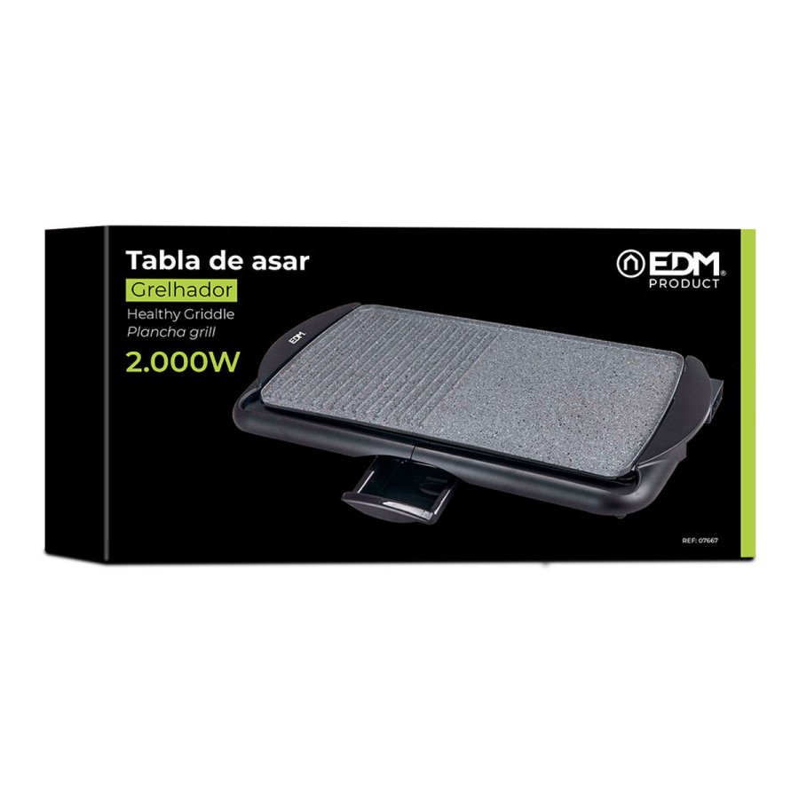 Grillpande EDM 07667 Sort/Gr 2000 W #2