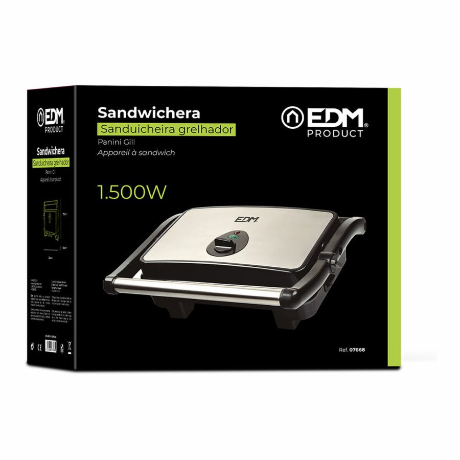 Sandwich Maker EDM 07668 1600 W Multifarvet #3