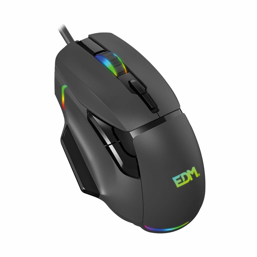 LED gaming-mus EDM 07753 for players Sort 7200 dpi #1
