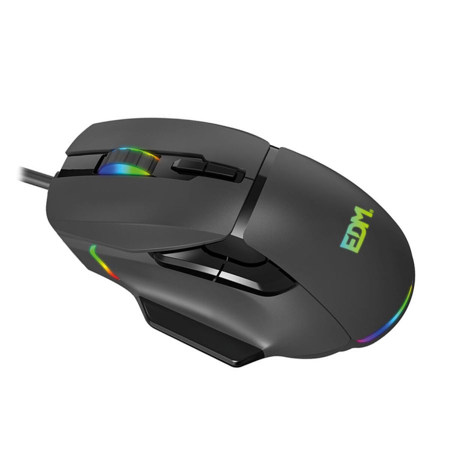 LED gaming-mus EDM 07753 for players Sort 7200 dpi #7