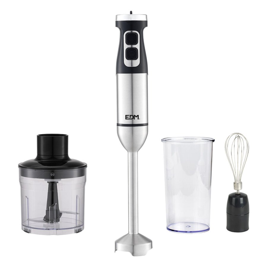 Multifunktionshndmikser med Tilbehr EDM 07770 Sort Slvfarvet 1700 W #1