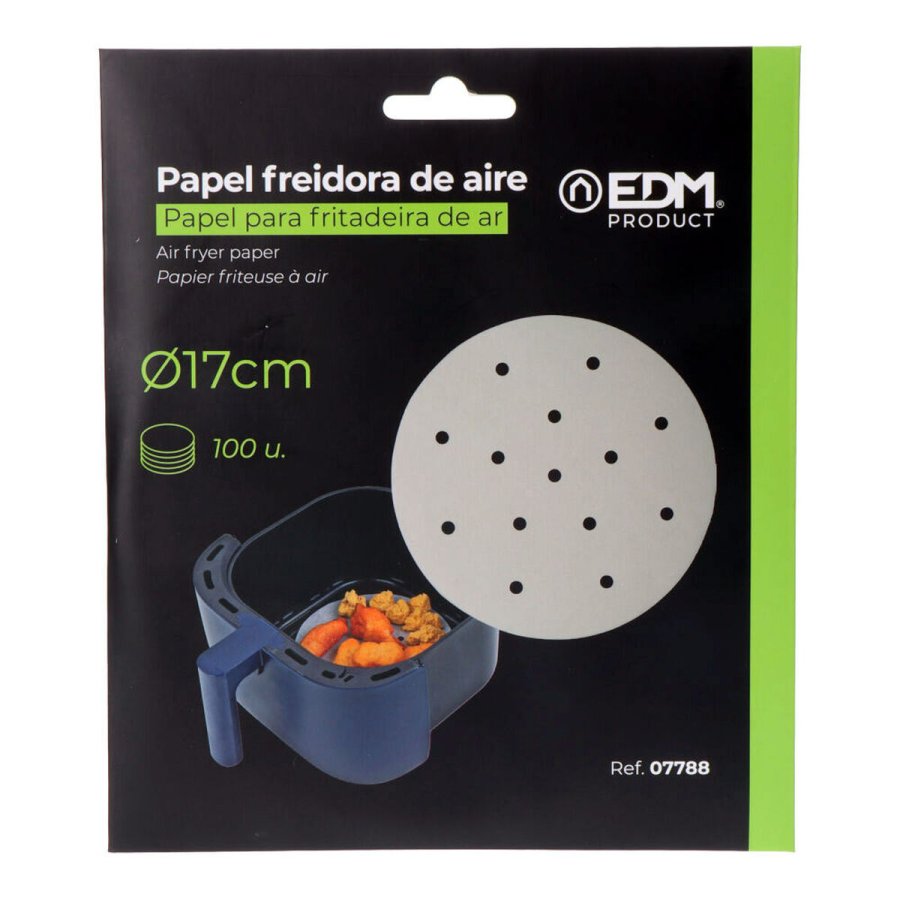 Papir til luftfrituregryde EDM 07788  17 cm 100 enheder #2