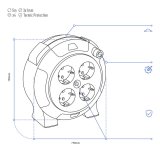 Forlnger EDM 20050 Rd 5 m Kabel #5