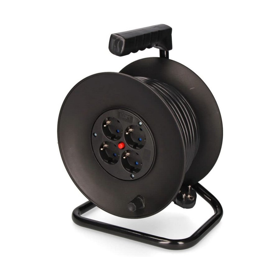 Forlngerledning EDM 20115 Sort 25 m #1