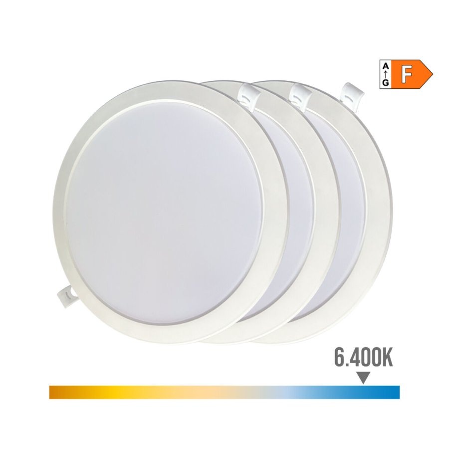 Dybtstr�lende LED EDM 31567 18 W � 22 x 3,2 cm 3 enheder (6400 K) #2