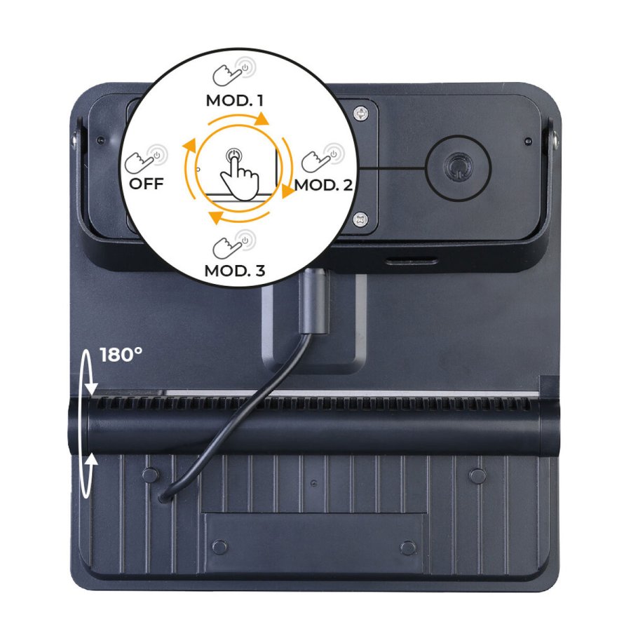 Belysningsarmatur til LED EDM 31821 Polykarbonat ABS 12 W 1600 lm Solar (6500 K) #3