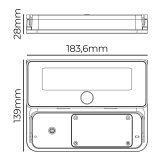 Belysningsarmatur til LED EDM 31821 Polykarbonat ABS 12 W 1600 lm Solar (6500 K) #5