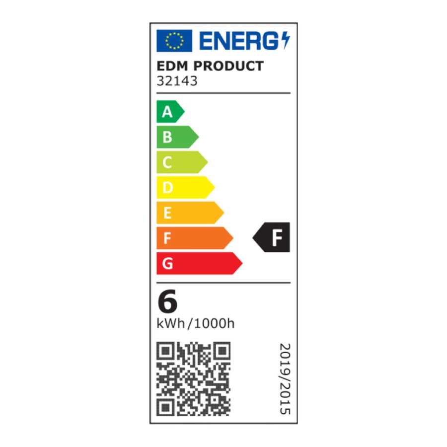 Belysningsarmatur til LED EDM 32143 Plastik A F 6 W 60 Lm (4000 K) #4