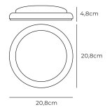 V�glampe EDM 32447 Hvid Plastik F 18 W 120 W 1820 Lm Bev�gelsessensor Lyssensor Cirkul�r (6400 K) #4