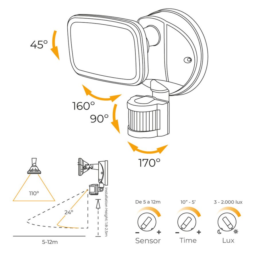 LED spotlight EDM 32572 Sort F 10 W 750 Lm (4000 K) #3