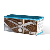 Loftsventilator med lys EDM 33800 Caribe Hvid 50 W #7