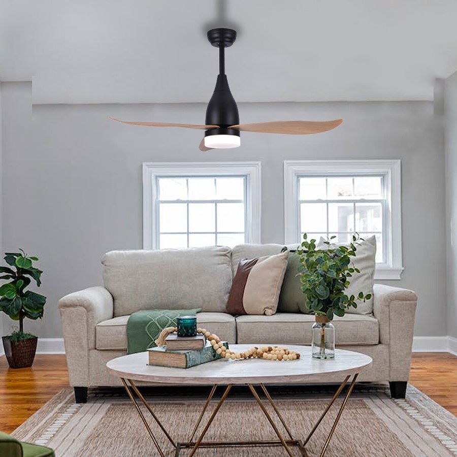 Loftsventilator med lys EDM 33815 Kattegat Sort 15 W 18 W 2190 Lm #5