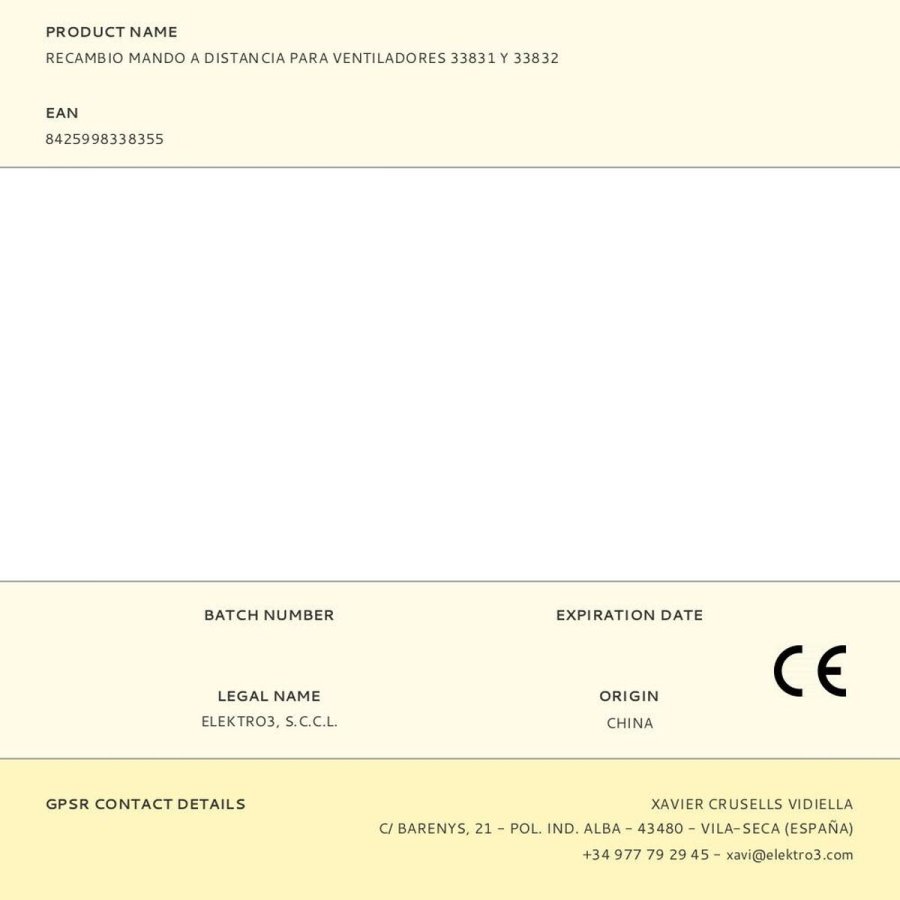 Fjernbetjening EDM 33835 #2