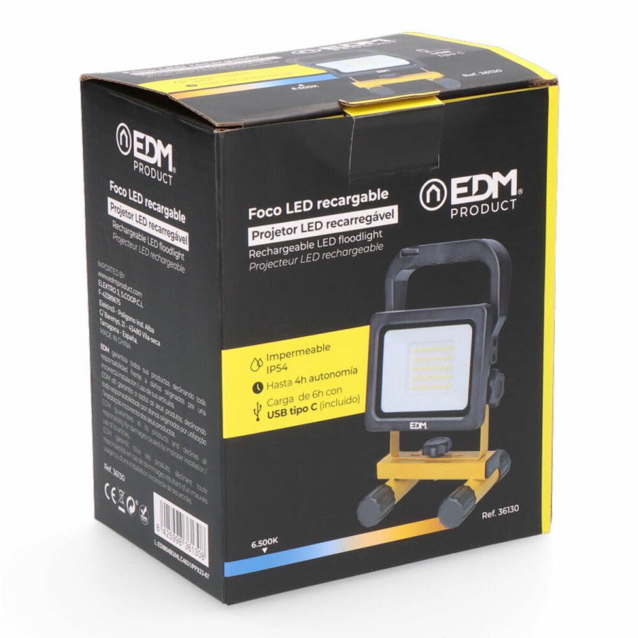 LED spotlight EDM 36130 20 W 1000 Lm 2000 Lm Genopladelig #6