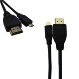 HDMI til micro HDMI kabel EDM 51234 Sort 1 m #2