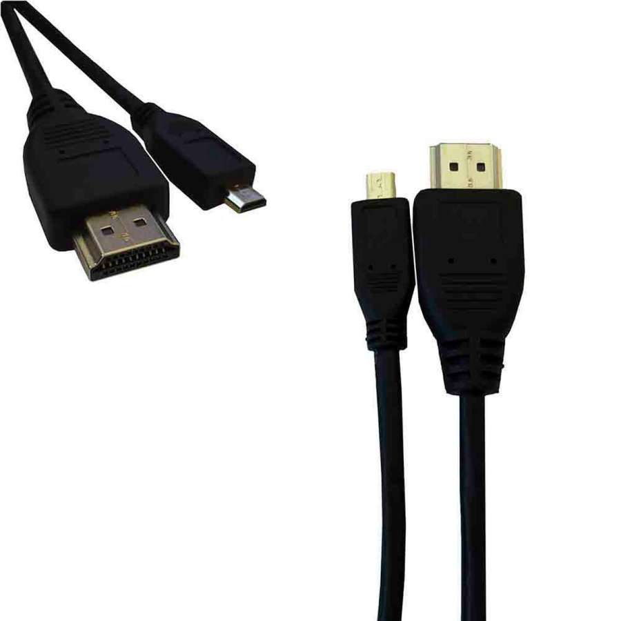 HDMI til micro HDMI kabel EDM 51234 Sort 1 m #2