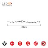 LED guirlande EDM 71250 Easy-Connect 4 m Gul #4