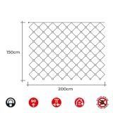 LED gardin EDM 71267 2 x 1,5 m Hvid (1 enheder) #3