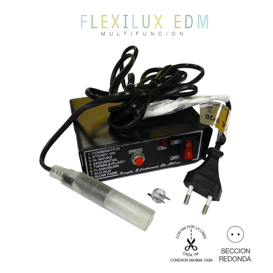 programm�r EDM 71908 Flexilux Sort 100 m Multifunktion #2