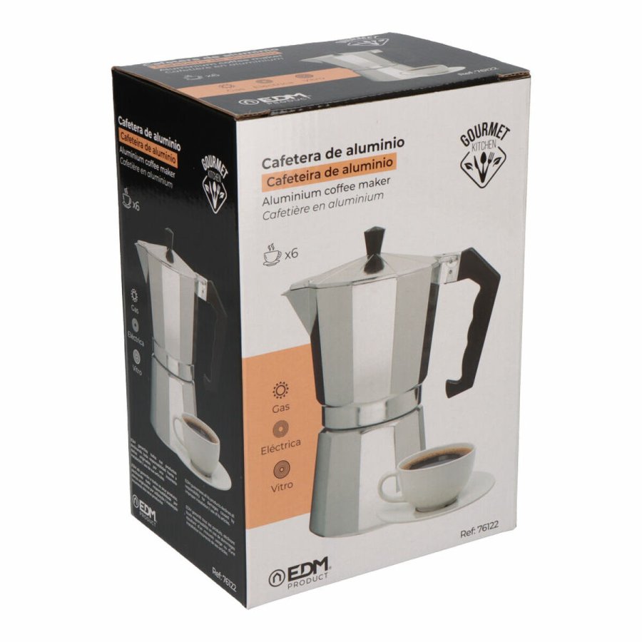Italiensk Kaffekande EDM   Aluminium 6 Kopper #3
