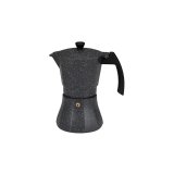 Italiensk Kaffekande EDM Sort Aluminium 6 Kopper Induktion #1