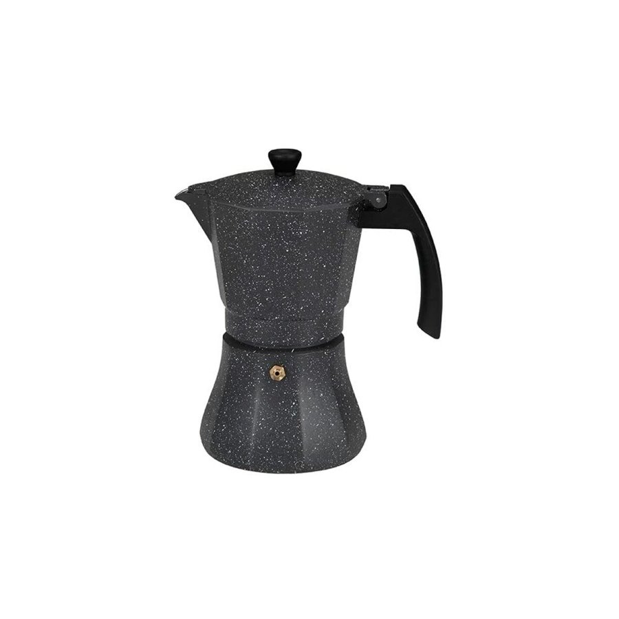 Italiensk Kaffekande EDM Sort Aluminium 6 Kopper Induktion #1