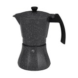 Italiensk Kaffekande EDM Sort Aluminium 12 Skodelice Induktion #1