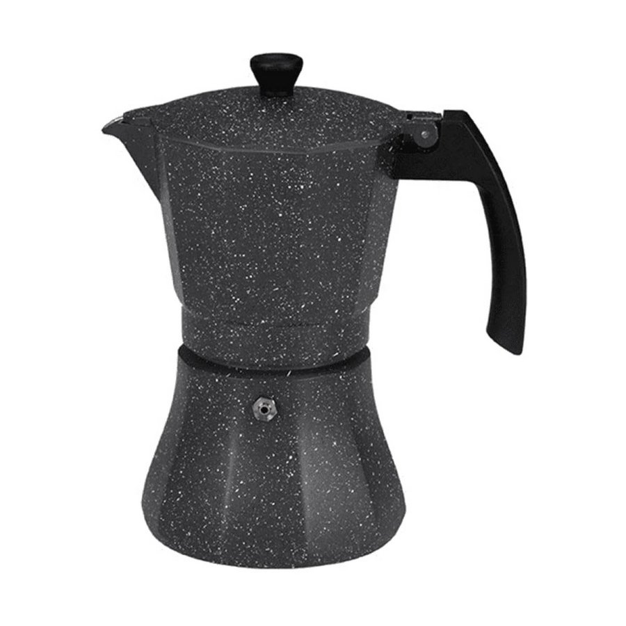 Italiensk Kaffekande EDM Sort Aluminium 12 Skodelice Induktion #1
